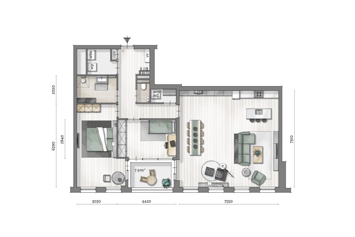 Te Koop: Foto Appartement aan de Kade Zuid in Zutphen